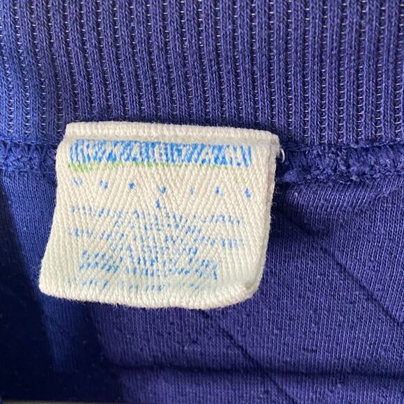 Vintage Quilted Pattern Mock Neck Sweatshirt - Women's Size Large - Picture 2 of 3